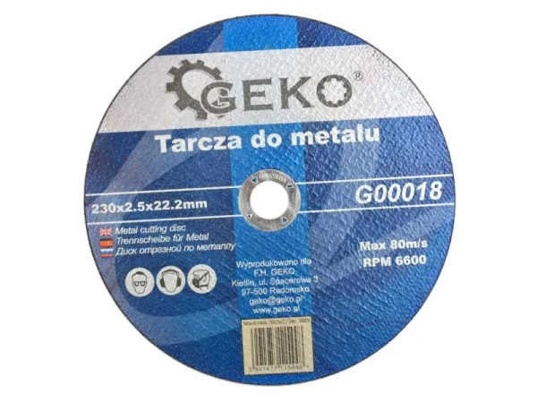 Zestaw 25 szt. tarcz do ciecia metalu 230x2,5x22,23 mm GEKO G00018