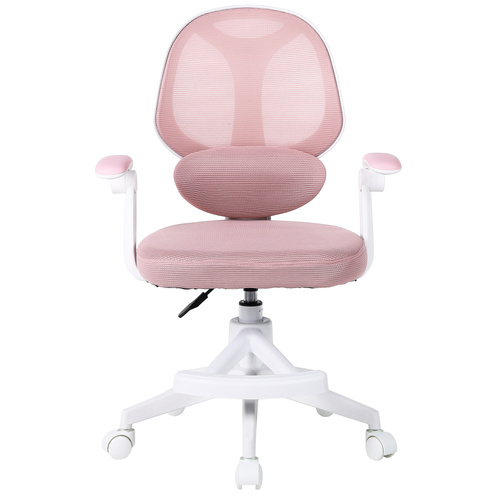 Fotel obrotowy Belivio VIVO różowy