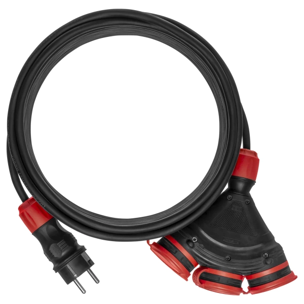 Przedłużacz trzygniazdowy budowlany KEL PS-X3/54/30M/3X2,5/H05RR-F 30 m W-98971