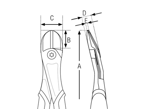 Ucinaczki boczne HD Bahco 21HDG-160A