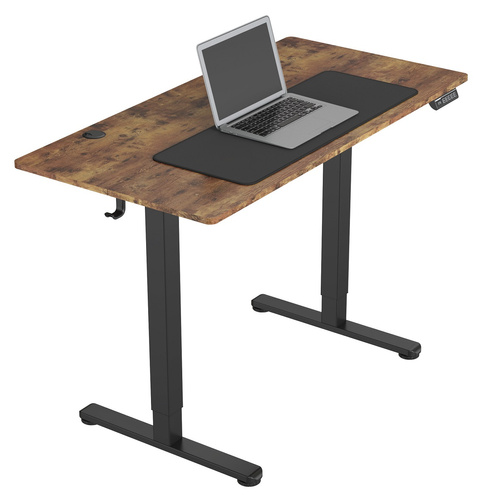 Biurko elektryczne 120x60 cm Zyonix TEVON Black Rustical Oak