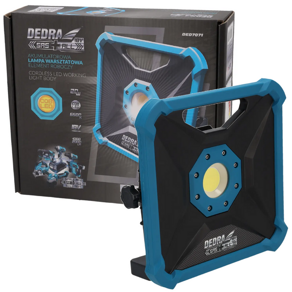 Akumulatorowa lampa warsztatowa LED DED7071 Dedra 