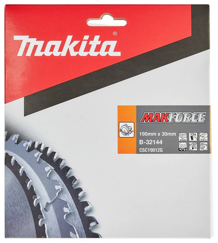 Tarcza tnąca do drewna 190 x 30 mm Makita B-32144