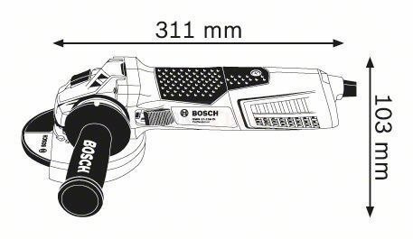BOSCH GWS 19-125 CIST Szlifierka kątowa o zwiększonym momencie obrotowym 060179S002