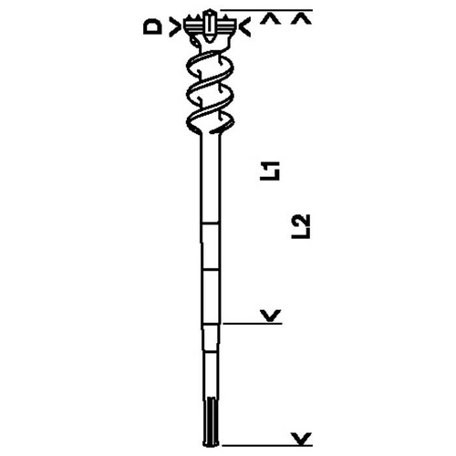 Wiertło przebiciowe Bosch 65x450mm SDS-MAX