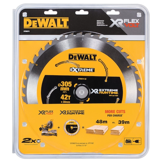Tarcza tnąca do drewna do ukośnicy 305x30mm 42T Dewalt DT99574-QZ