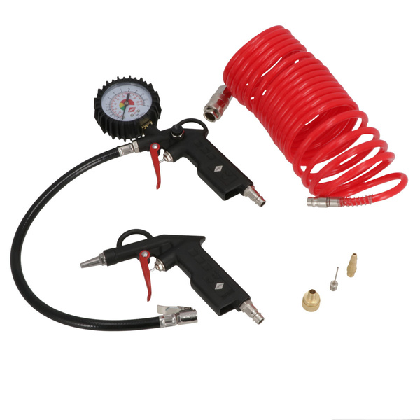 Kompresor dwutłokowy olejowy Aipress HL 425-50 z zestawem akcesoriów pneumatycznych