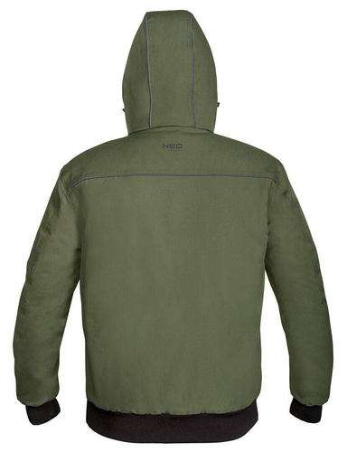 Kurtka ocieplana z kapturem OUTDOOR, zielona, NEO Tools 81-579-XXL