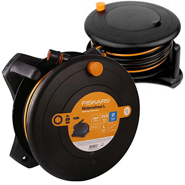 Bęben z wężem ogrodowym  13 mm (1/2") 30 m Fiskars 1057237