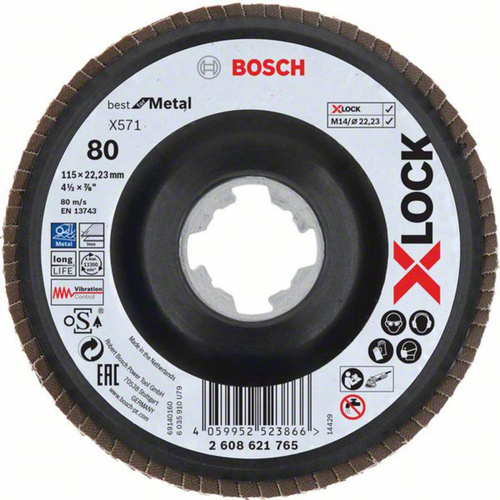 Tarcza lamelkowa X-LOCK 115 mm Bosch 2608621765