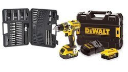 ZESTAW DeWalt DCD791P2 wiertarko-wkrętarka akumulatorowa 2x5.0 Ah + Bity DT0109