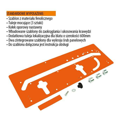 CMT Szablon do łączenia blatów CMT650