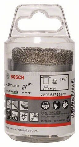 Bosch Dry Speed Wiertło diamentowe na sucho Ø 45 mm