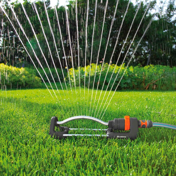 Zraszacz wahadłowy Aqua S 18700-20 + sterownik nawadniania Water Timer 1169-20 Gardena 18701-34