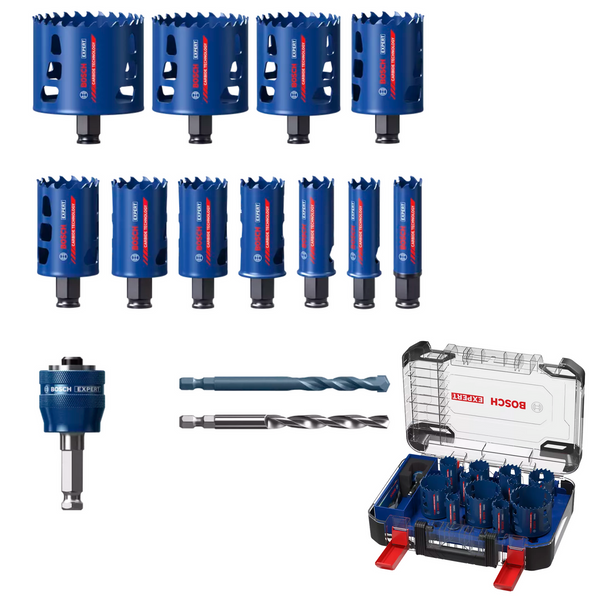 Zestaw pił otwornic Bosch EXPERT Tough Material 20-76 mm, 14 szt. 2608900448