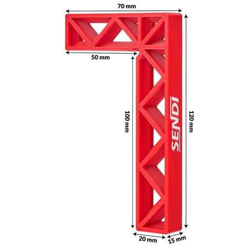 Kątownik glazurniczy 100x50 mm Sendi 01961204623