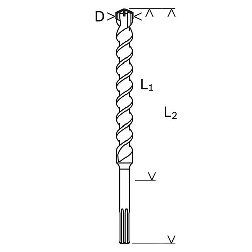 Wiertło do betonu Bosch SDS-MAX-4 25x200x320mm