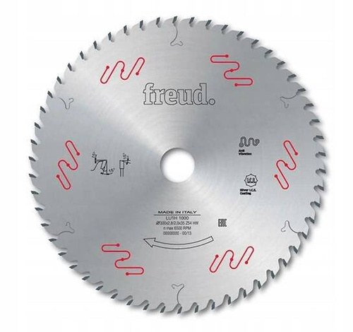 Tarcza do cięcia drewna uniwersalna, cienka 250x2,5/1,6x30mm Z60 Freud LU1H 0800