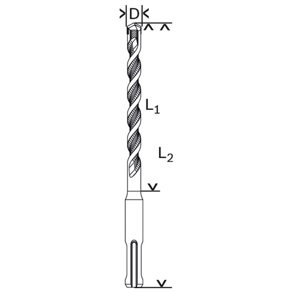 Bosch 2608680277 wiertło SDS plus -1 12X100X160MM