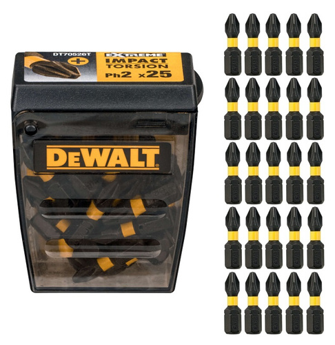 Zestaw 25 szt. bitów PH2 25 mm Dewalt DT70526T-QZ