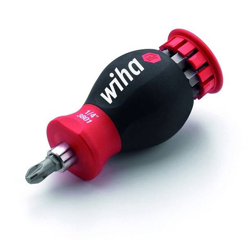 Magnetyczny wkrętak z magazynkiem bitów Stubby WIHA 10382