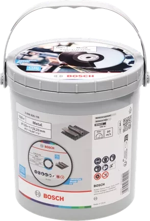 Zestaw 100 szt. tarcz do cięcia metalu 125 x 1,0 mm Bosch 2608626116