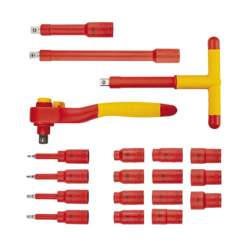 Klucze nasadowe NEO Tools 1000V 19szt. 01-306