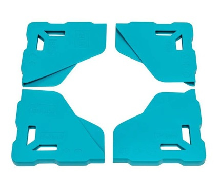 Zestaw 4 szt. osłon narożników płytek Bihui 12-13 mm