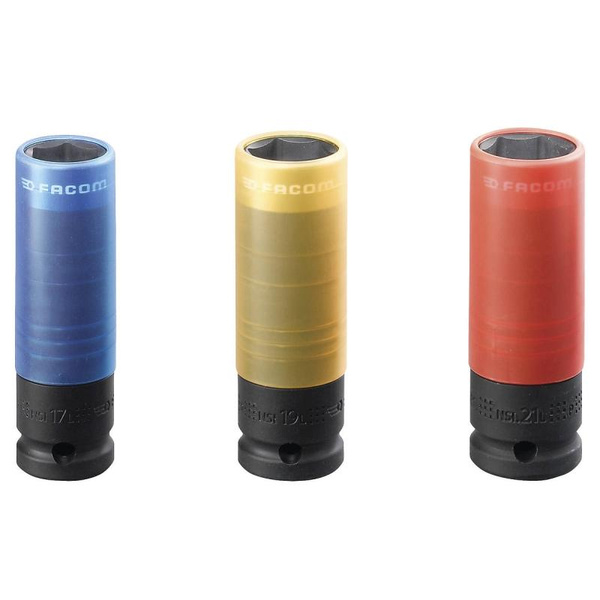 Zestaw nasadek udarowych 1/2" 17-21 mm Facom NSI.3LPB