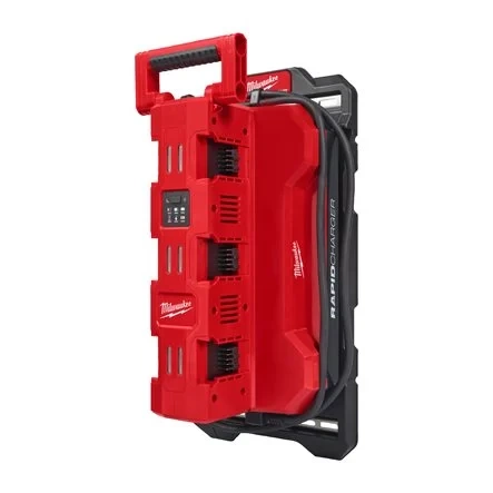 Wieloportowa, szybka ładowarka Milwaukee M18 MPC6 z systemu PACKOUT™