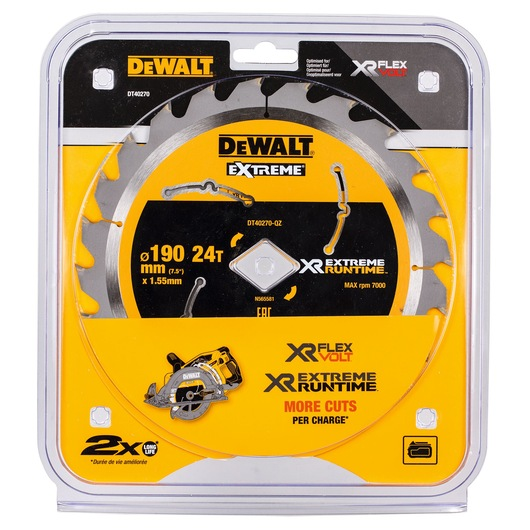 Tarcza do cięcia drewna 190mm/24Z Dewalt DT40270-QZ