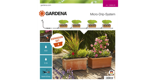 Gardena Micro-Drip-System - zestaw do rozbudowy nawadniania skrzynek balkonowych Gardena 13006-20