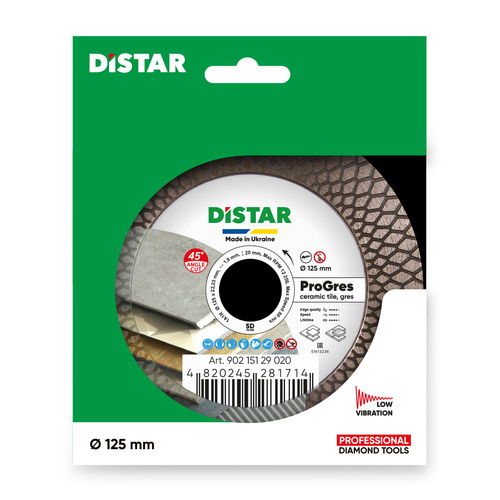 Tarcza diamentowa Distar 1A1R 125x1,9x8/20x22,23 PRO Gres 90215129020