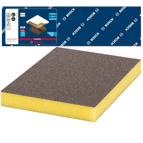 Gąbka szlifierska Bosch EXPERT S473 Standard 98 x 120 x 13 mm, drobny