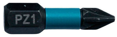 Bity udarowe PZ1 25mm x2 1/4" Makita B-63638  Impact Black
