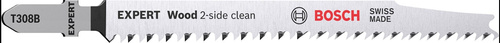 Brzeszczoty do wyrzynarek EXPERT ‘Wood 2-side clean’ T 308 B, 2 szt.