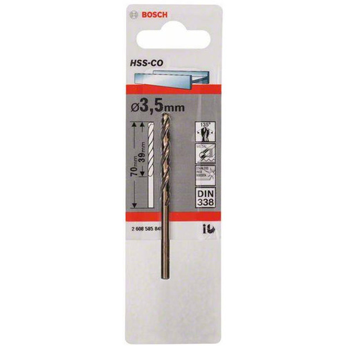 Wiertło do metalu Bosch 2608585845 HSS-Co 3,5x39x70mm