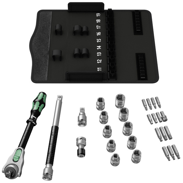 Zestaw kluczy nasadowych 1/2" i bitów 5/16" Wera Zyklop Speed