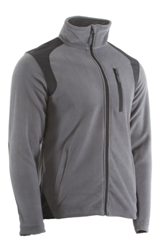 Bluza polarowa z wzmocnieniami na zamek, szara, rozmiar M L4010502 Lahti Pro