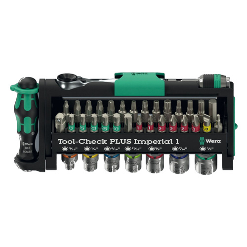 Zestaw bitów i nasadek z grzechotką Wera Tool Check Plus Imperial 1 05049060001