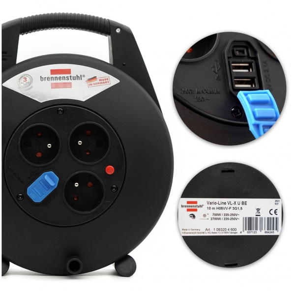 Przedłużacz bębnowy 10 m Brennenstuhl 1093204600