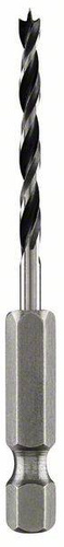 Wiertła spiralne do drewna HSS, z chwytem sześciokątnym 1/4"D = 3,0 mm; L = 72 mm Bosch 2609255147