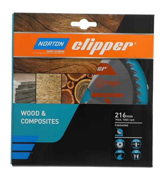 Tarcza do cięcia drewna TCT 216x2.8mm NORTON 70184608099