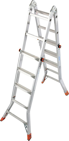 Drabina przegubowa teleskopowa ze stopniami TELEMATIC 4X5 KRAUSE 129963