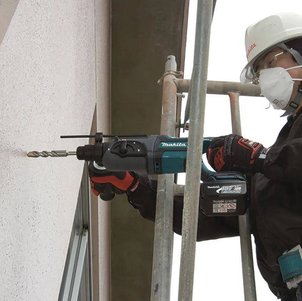 Zestaw Makita DLX2153TJ1 Szlifierka DGA504 + młotowiertarka DHR241 2x5 Ah Makpac