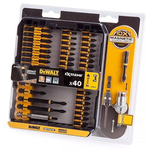 Zestaw bitów udarowych DeWalt DT70541T ( 40 el.) z uchwytem magnetycznym