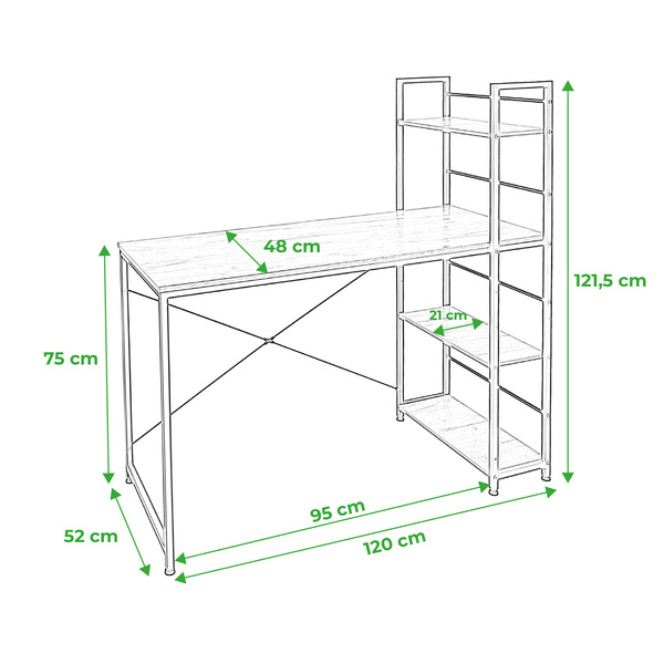 Biurko Belivio ADEPTO ROYAL OAK