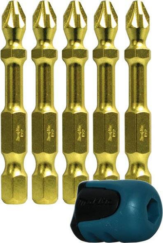 Zestaw końcówek wkręcających PZ2 5szt. + magnetyzer Makita B-42472