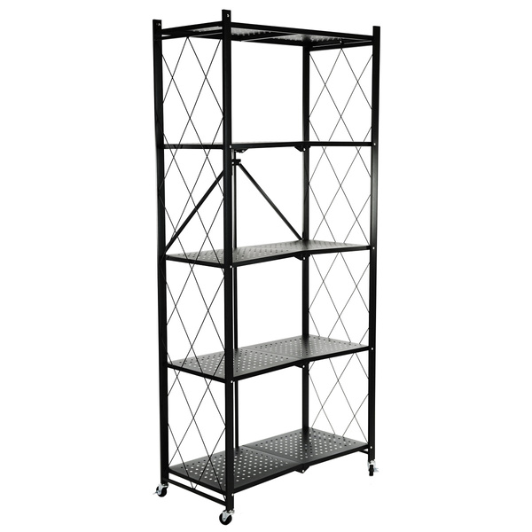 Regał Belivio SIMON Black 5-poziomowy WER89071-outlet