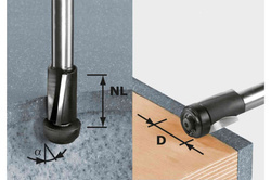 Frez do wyrówn. HW D19/25 SS S12 Festool 492661